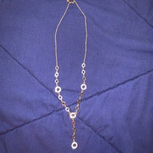 Silver & rhinestone necklace